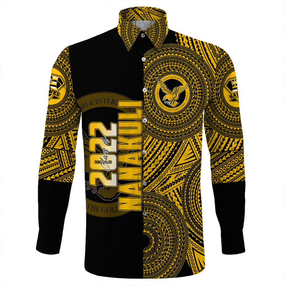 Polynesian Pride Shirt - Personalized Hawaii Class Of Nanakuli Long Sleeve Button Shirt LT10 - Polynesian Pride