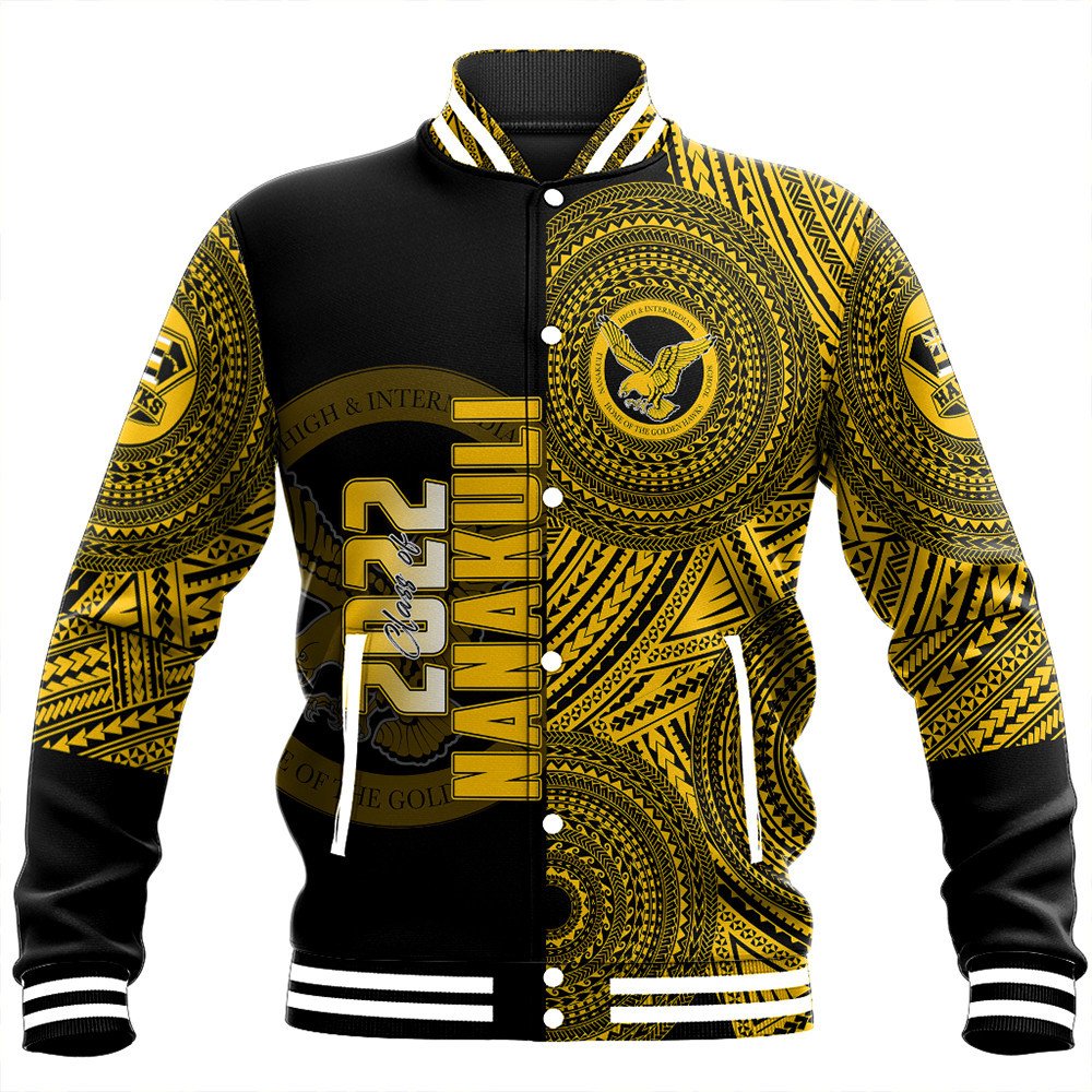 Polynesian Pride Jacket - Personalized Hawaii Class Of Nanakuli Baseball Jacket LT10 Unisex Black - Polynesian Pride