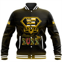Polynesian Pride Jacket - Personalized Hawaii Class Of Nanakuli Golden Hawks Baseball Jacket LT10 Unisex Black - Polynesian Pride