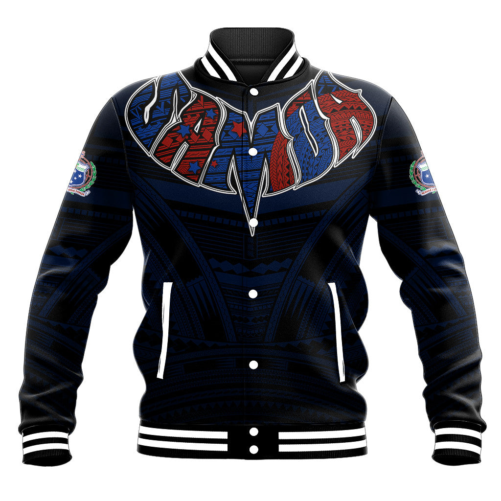 Polynesian Pride Jacket - Samoa Forever Baseball Jacket LT10 Unisex Black - Polynesian Pride