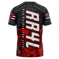 Polynesian Pride T Shirt Red Raider For Life T Shirt LT10 - Polynesian Pride