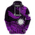 Custom Nauru Polynesian Hoodie Hibiscus Naoero Purple LT14 Zip Hoodie Purple - Polynesian Pride