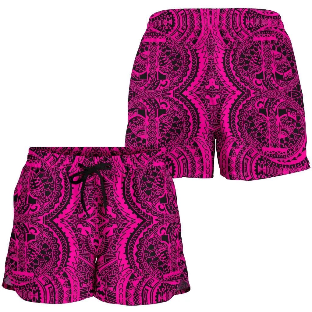 Polynesian Symmetry Pink Women's Short Women Pink - Polynesian Pride