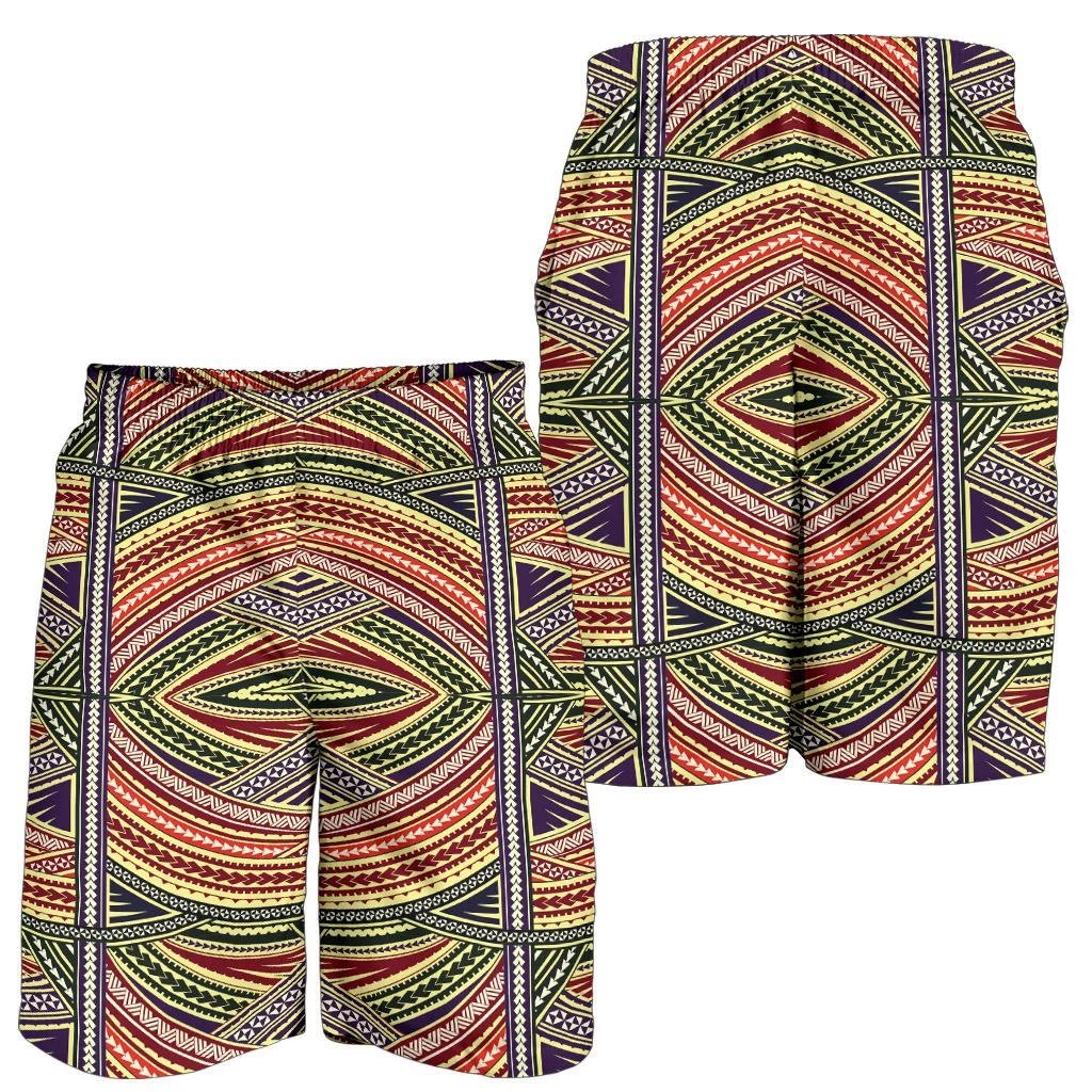 Polynesian Men's Shorts Mix Pattern - Polynesian Pride