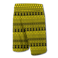 Hawaii Polynesian Tattoo Tribal Board Shorts Yellow - Polynesian Pride