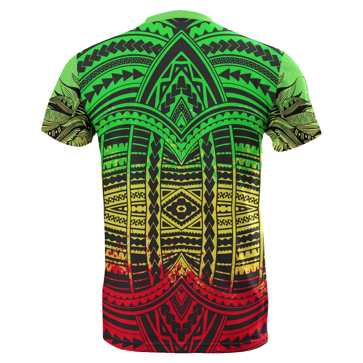 Polynesian T Shirt Polynesian Lion Tattoo Style Reggae Style - Polynesian Pride