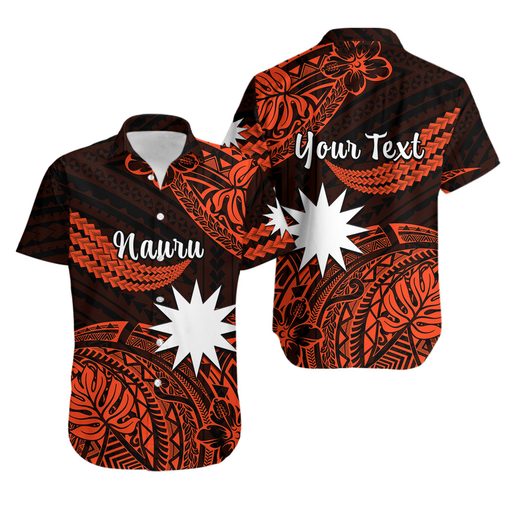 (Custom Personalised) Nauru Polynesian Hibiscus Naoero Red Hawaiian Shirt LT14 Red - Polynesian Pride