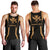 Hawaii Kanaka Polynesian Men's Tank Top Gold Black - Polynesian Pride