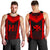 Hawaiian Kanaka Polynesian Men's Tank Top Active Red Red - Polynesian Pride