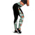 Hawaii Tropical Palm And Hibiscus Red Leggings White - Polynesian Pride