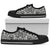 Polynesian Tribal Low Top Shoe Black White - Polynesian Pride