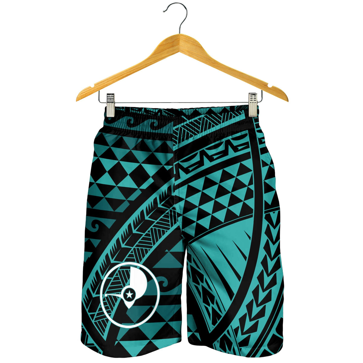 Yap Men's Shorts - Tribal Seamless Pattern - Polynesian Pride