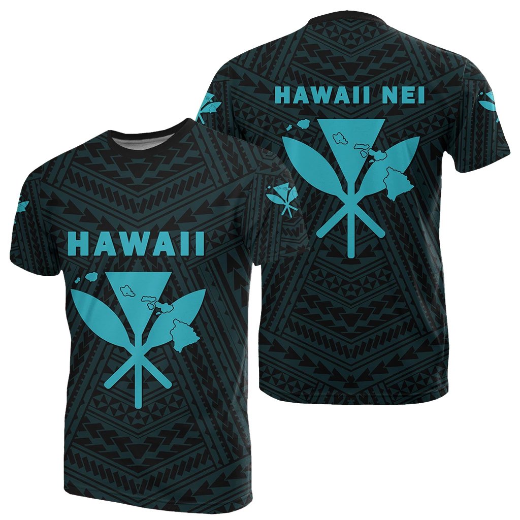 Hawaii Kanaka Polynesian T Shirt Blue Unisex Blue - Polynesian Pride