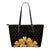 Hawaii Hibiscus Small Leather Tote Gold - Rich Style Gold - Polynesian Pride