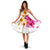 Hawaii Colorful Flower Midi Dress Midi Dress White - Polynesian Pride