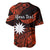 (Custom Personalised) Nauru Polynesian Hibiscus Naoero Red Baseball Jersey LT14 - Polynesian Pride