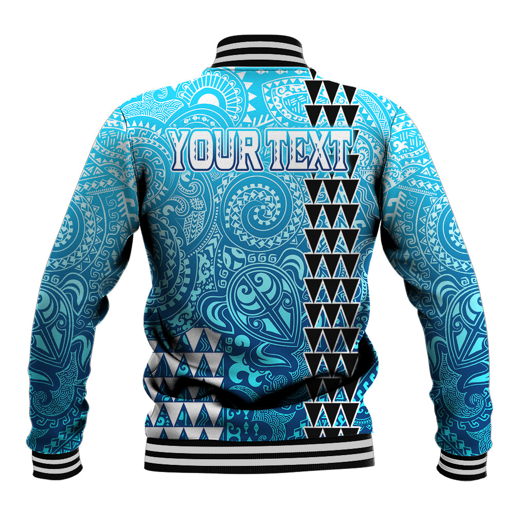 (Custom Personalised) Hawaii Tribal Kakau Baseball Jacket LT9 - Polynesian Pride