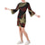 Polynesian Bell Sleeve Dress - Black Turtle Black Women - Polynesian Pride