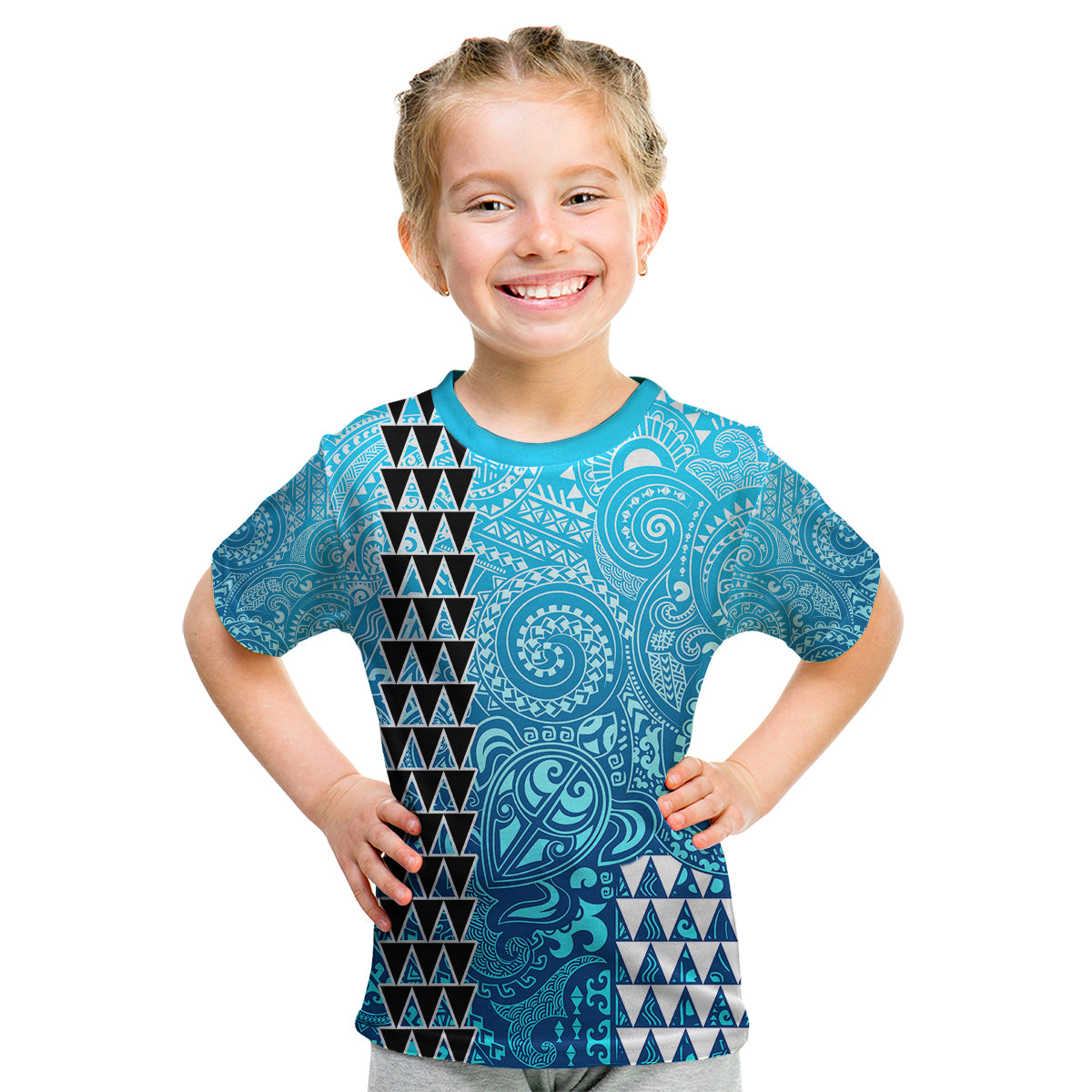 Hawaii Tribal Kakau Kid T Shirt LT9 Youth XL Size14 - Polynesian Pride