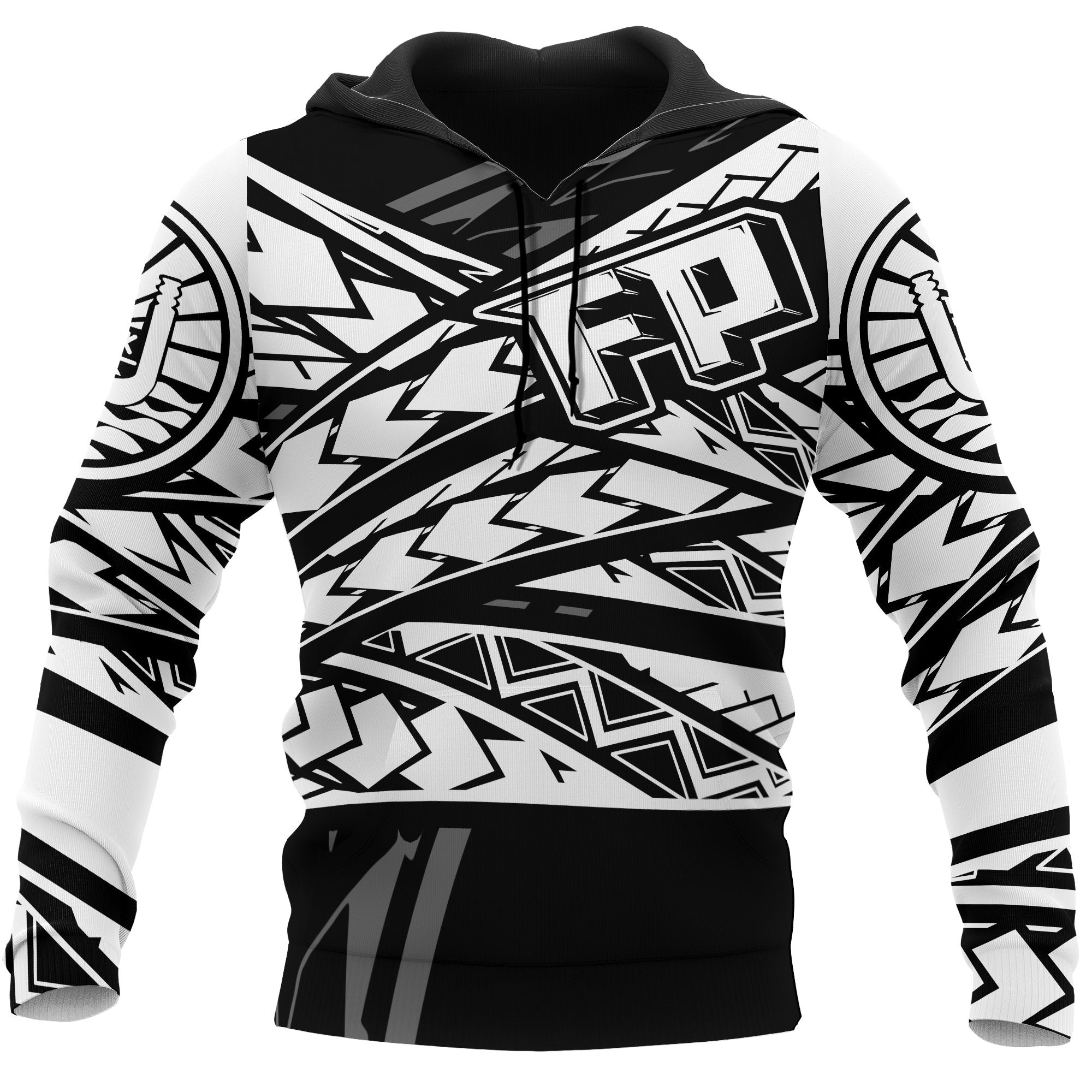 French Polynesia Hoodie 3D Style Unisex Black - Polynesian Pride