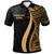 (Kekoa) TOWBIN KN Polo Shirt Gold Polynesian Tentacle Tribal Pattern RLT14 Unisex Gold - Polynesian Pride