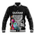 (Custom Personalised) Guam Tribal Latte Stone Tropical Baseball Jacket LT9 Unisex Black - Polynesian Pride