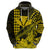 Custom Kakau Polynesian Tribal Hawaiian Turtle with Kanaka Maoli Yellow Hoodie LT9 Zip Hoodie Yellow - Polynesian Pride