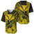 Kakau Polynesian Tribal Hawaiian Turtle with Kanaka Maoli Yellow Baseball Jersey LT9 Yellow - Polynesian Pride