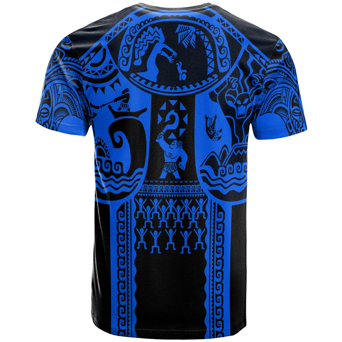 Hawaii T Shirt Coat of Arm Hawaii & Polynesian Patterns Maui Tattoo - Polynesian Pride