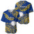 Nauru Polynesian Hibiscus Naoero Flag Color Baseball Jersey LT14 Blue - Polynesian Pride