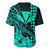 Kakau Polynesian Tribal Hawaiian Turtle with Kanaka Maoli Turquoise Baseball Jersey LT9 - Polynesian Pride