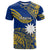 Nauru Polynesian Hibiscus Naoero Flag Color T Shirt LT14 Blue - Polynesian Pride