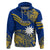 Nauru Polynesian Hibiscus Naoero Flag Color Hoodie LT14 - Polynesian Pride