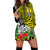 (Custom Personalised) New Caledonia Polynesian Coat Of Arms Mix Tropical Flowers Hoodie Dress LT14 - Polynesian Pride