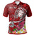 Fiji Custom Polo Shirt Turtle Plumeria (Red) Unisex Red - Polynesian Pride