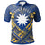 Nauru Custom Polo Shirt Nauru Flag Camisole Hibiscus Style Unisex White - Polynesian Pride