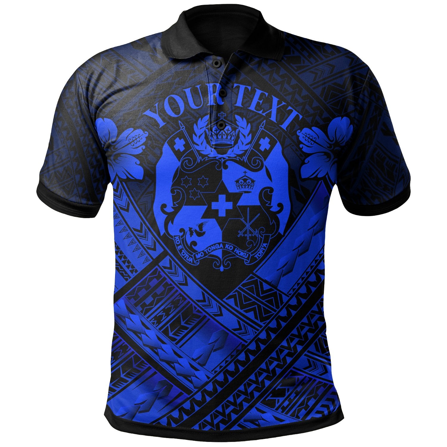 Tonga Custom Polynesian Polo Shirt Tonga Blue Seal Camisole Hibiscus Style Unisex Blue - Polynesian Pride