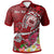 Samoa Custom Polo Shirt Turtle Plumeria (Red) Unisex Red - Polynesian Pride