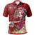 Tonga Custom Polo Shirt Turtle Plumeria (RED) Unisex Red - Polynesian Pride