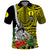 Custom New Caledonia Polynesian Coat Of Arms Mix Tropical Flowers Polo Shirt LT14 Yellow - Polynesian Pride