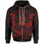 Vanuatu Custom Polynesian Zip up Hoodie Vanuatu Red Seal Camisole Hibiscus Style Unisex Red - Polynesian Pride