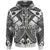 Kosrae Custom Zip up Hoodie White Seal with Polynesian Tattoo Unisex White - Polynesian Pride