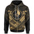 Yap Polynesian Zip up Hoodie Yap Gold Seal Camisole Hibiscus Style Unisex Gold - Polynesian Pride