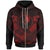 Yap Polynesian Zip up Hoodie Yap Red Seal Camisole Hibiscus Style Unisex Red - Polynesian Pride