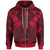 YAP Zip up Hoodie Red Seal with Polynesian Tattoo Unisex Red - Polynesian Pride