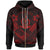 Vanuatu Polynesian Zip up Hoodie Vanuatu Red Seal Camisole Hibiscus Style Unisex Red - Polynesian Pride