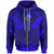 YAP Zip up Hoodie Blue Seal with Polynesian Tattoo Unisex Blue - Polynesian Pride