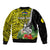 (Custom Personalised) New Caledonia Polynesian Coat Of Arms Mix Tropical Flowers Bomber Jacket LT14 - Polynesian Pride