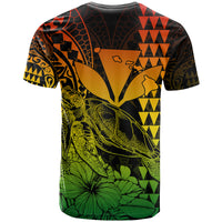 Kakau Polynesian Tribal Hawaiian Turtle with Kanaka Maoli Reggae T Shirt LT9 - Polynesian Pride