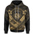 Hawaii Custom Zip up Hoodie Gold Seal Polynesian Patterns Unisex Gold - Polynesian Pride